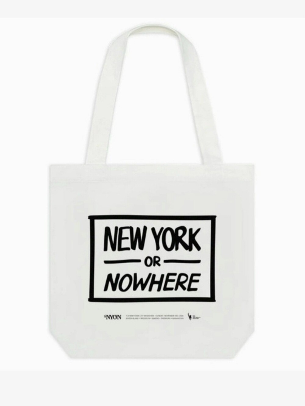 NWT New York Or Nowhere (NYON) B&W Tote Shoulder Bag